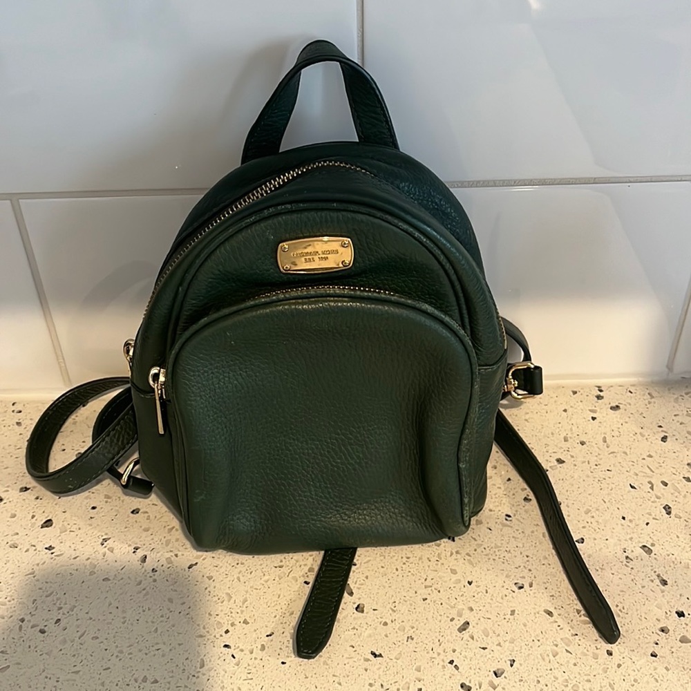Forest Green Michael Kors Back Pack